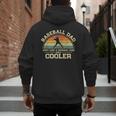 Vintage Baseball Dad Just Like A Normal Dad Only Cooler Men's Hoodie Back Print