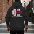 Vintage Baseball Fan I Yell Because I Care Baseball Dads Men's Hoodie Back Print Vintage Baseball Fan I Yell Because I Care Baseball Dads Men's Hoodie Back Print