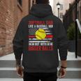 Vintage Softball Dad Like A Baseball Dad US Flag Men's Hoodie Back Print Vintage Softball Dad Like A Baseball Dad US Flag Men's Hoodie Back Print