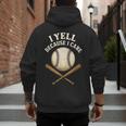 I Yell Because I Care Baseball Dad Coach Men's Hoodie Back Print I Yell Because I Care Baseball Dad Coach Men's Hoodie Back Print
