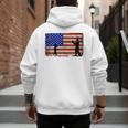 Baseball Coach Baseball Dad American Flag Men's Hoodie Back Print Baseball Coach Baseball Dad American Flag Men's Hoodie Back Print