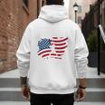 Baseball DAD American Flag Patriotic Father's Day Premium Men's Hoodie Back Print Baseball DAD American Flag Patriotic Father's Day Premium Men's Hoodie Back Print