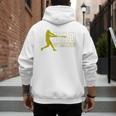 Baseball Dad Of Ballers Raglan Baseball Tee Men's Hoodie Back Print