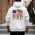 Baseball Dad Camo Father's Day Baseball Stuff Men Premium Men's Hoodie Back Print