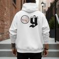 Baseball Dad Coach Old Head OG Old School Baller White Men's Hoodie Back Print Baseball Dad Coach Old Head OG Old School Baller White Men's Hoodie Back Print