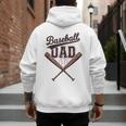 Baseball Dad Father's Day Baseball Daddy Game Day Toddlers Men's Hoodie Back Print Baseball Dad Father's Day Baseball Daddy Game Day Toddlers Men's Hoodie Back Print