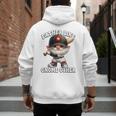 Baseball Dad Gnome For Baseball Grandpa Fathers Day Premium Tri-Blend Men's Hoodie Back Print