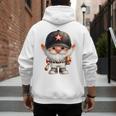 Baseball Dad Gnome For Baseball Lover With Winner Trophy Premium Tri-Blend Men's Hoodie Back Print Baseball Dad Gnome For Baseball Lover With Winner Trophy Premium Tri-Blend Men's Hoodie Back Print