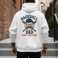 Baseball Dad Home Run Hero For Sports Dad Coach Men's Hoodie Back Print Baseball Dad Home Run Hero For Sports Dad Coach Men's Hoodie Back Print