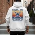 Baseball Dad Like A Normal Dad Only Cooler Premium Men's Hoodie Back Print Baseball Dad Like A Normal Dad Only Cooler Premium Men's Hoodie Back Print