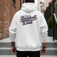 Baseball Dad Graphic Premium Tri-Blend Men's Hoodie Back Print