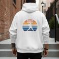 Baseball Dad Like a Regular Dad But Cooler Premium Men's Hoodie Back Print