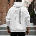 Baseball Dad Silhouette Bat Flag Stars Premium Men's Hoodie Back Print Baseball Dad Silhouette Bat Flag Stars Premium Men's Hoodie Back Print