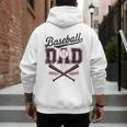 Baseball Daddy Father's Day Baseball Season Vintage Game Day Men's Hoodie Back Print Baseball Daddy Father's Day Baseball Season Vintage Game Day Men's Hoodie Back Print