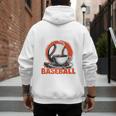 Fathers Day Baseball Dad Parent Premium Men's Hoodie Back Print