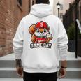 Game Day Baseball Dad Baseball Mam Father's Day Raglan Baseball Tee Men's Hoodie Back Print Game Day Baseball Dad Baseball Mam Father's Day Raglan Baseball Tee Men's Hoodie Back Print