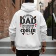 Men Baseball Dad Like a Regular Dad But Cooler Men's Hoodie Back Print