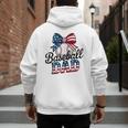 Patriotic Baseball Dad 4th Of July For All American Fathers Men's Hoodie Back Print Patriotic Baseball Dad 4th Of July For All American Fathers Men's Hoodie Back Print