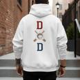 Patriotic Baseball Dad Father's Day Red Blue Star Premium Men's Hoodie Back Print Patriotic Baseball Dad Father's Day Red Blue Star Premium Men's Hoodie Back Print