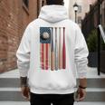 Patriotic USA Flag American Baseball Dad 4th Of July Men's Hoodie Back Print Patriotic USA Flag American Baseball Dad 4th Of July Men's Hoodie Back Print