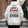 Retro Best Baseball Dad Ever Daddy Happy Fathers Day Men Men's Hoodie Back Print