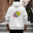 Softball Dad Like a Baseball Dad With Bigger Balls Premium Men's Hoodie Back Print Softball Dad Like a Baseball Dad With Bigger Balls Premium Men's Hoodie Back Print
