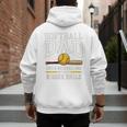 Softball Dad Sports Humor Like Baseball Dad With Big Balls Premium Tri-Blend Men's Hoodie Back Print Softball Dad Sports Humor Like Baseball Dad With Big Balls Premium Tri-Blend Men's Hoodie Back Print
