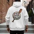 Vintage 1 Baseball Dad Daddy Father's Day Son And Daughter Men's Hoodie Back Print Vintage 1 Baseball Dad Daddy Father's Day Son And Daughter Men's Hoodie Back Print