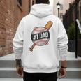 Vintage 1 Baseball Dad Daddy Father's Day From Son Daughter Men's Hoodie Back Print Vintage 1 Baseball Dad Daddy Father's Day From Son Daughter Men's Hoodie Back Print