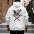 Vintage Baseball Dad Happy Fathers Day Players Toddler Kids Men's Hoodie Back Print Vintage Baseball Dad Happy Fathers Day Players Toddler Kids Men's Hoodie Back Print