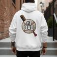 Vintage Father's Day 1 Baseball Dad Baseball Lovers Players Men's Hoodie Back Print Vintage Father's Day 1 Baseball Dad Baseball Lovers Players Men's Hoodie Back Print
