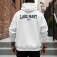 Vintage Lake Mary Florida Baseball Dad Lovers An Fans Men's Hoodie Back Print
