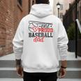 Vintage One Proud Baseball Dad Sporty Humor Men's Hoodie Back Print Vintage One Proud Baseball Dad Sporty Humor Men's Hoodie Back Print