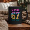 6 7 Mason Baseball Drip Graphic Print Coffee Mug