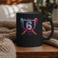 6th Birthday Boys Baseball Ice Cream Drip Boys Baseball Graphic Print Coffee Mug 6th Birthday Boys Baseball Ice Cream Drip Boys Baseball Graphic Print Coffee Mug