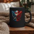 American Baseball Drip Graffiti Ball And Bat Graphic Print Coffee Mug