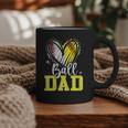 Ball Dad Softball Baseball Dad Fathers Day Graphic Print Coffee Mug