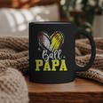 Ball Papa Softball Baseball Dad Daddy Graphic Print Coffee Mug
