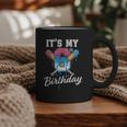 Baseball 6 Year Old Ice Cream Drip 6th Birthday Boy Number 6 Graphic Print Coffee Mug