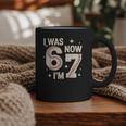 Baseball 7th Birthday 6 7 Years Old I Was 6 Now I'm 7 Graphic Print Coffee Mug Baseball 7th Birthday 6 7 Years Old I Was 6 Now I'm 7 Graphic Print Coffee Mug