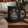 Baseball Christmas Tree Lights Graphic Print Coffee Mug Baseball Christmas Tree Lights Graphic Print Coffee Mug