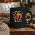 Baseball Dad Father Son Proud Daddy Papa Grandpa Sports Graphic Print Coffee Mug