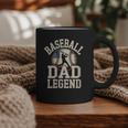 Baseball Dad Retro American Flag Style Graphic Print Coffee Mug