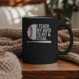 Baseball Dads Baseball Dad I Teach My Boys To Hit And Steal Graphic Print Coffee Mug Baseball Dads Baseball Dad I Teach My Boys To Hit And Steal Graphic Print Coffee Mug