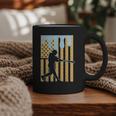 Baseball Drip Boys Dripping Ice Cream Baseball American Flag Graphic Print Coffee Mug