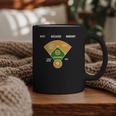 Baseball Father's Day Joke Vintage Baseball Dad Graphic Print Coffee Mug
