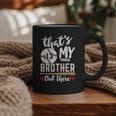 Baseball Jersey Number 13 That's My Brother Out There Graphic Print Coffee Mug Baseball Jersey Number 13 That's My Brother Out There Graphic Print Coffee Mug