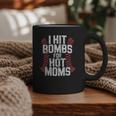 Baseball Joke Tee I Hit Bombs For Hot Moms Player Pitcher Graphic Print Coffee Mug Baseball Joke Tee I Hit Bombs For Hot Moms Player Pitcher Graphic Print Coffee Mug