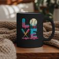 Baseball Love Drip Ice Cream Colorful Baseball Graphic Print Coffee Mug