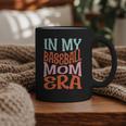 In My Baseball Mom Era Lover Groovy Retro Mother's Day Graphic Print Coffee Mug